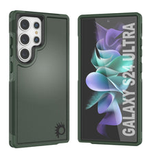 Charger l&#39;image dans la galerie, Étui PunkCase pour Galaxy S24 Ultra, Série Spartan 2.0, Coque Robuste Transparente [Vert Foncé]
