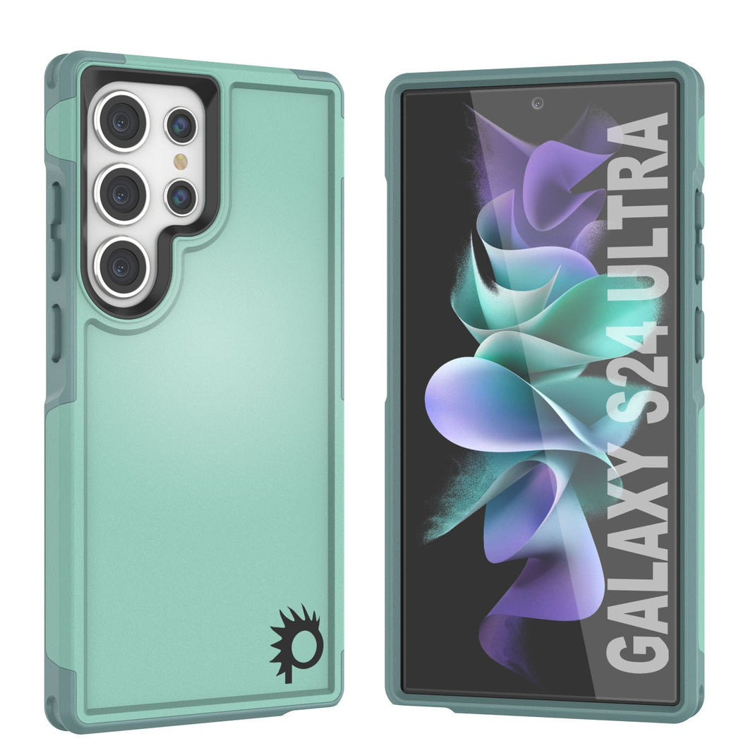 PunkCase Étui Galaxy S24 Ultra, Série Spartan 2.0, Coque robuste et résistance [Teal]