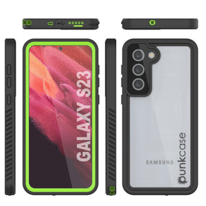 Galaxy S23 FE étui de protection d'écran [Série Extrême] étanche/ antichoc [Vert clair]