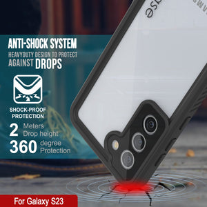 Coque de protection pour écran Galaxy S23 FE étanche/résistance aux chocs et à la neige [série extrême] [bleu sarcelle]