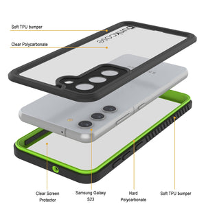 Galaxy S23 FE étui de protection d'écran [Série Extrême] étanche/ antichoc [Vert clair]