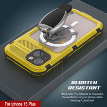 Charger l&#39;image dans la galerie, iPhone 15 Plus Série Metal Extreme 2.0 Boîtier en Aluminium plaqué IP68 Avec Protecteur d&#39;écran intégré [Jaune]
