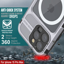 Charger l&#39;image dans la galerie, Coque étanche en aluminium de la série Metal Extreme 2.0 pour iPhone 15 Pro Max avec protecteur d&#39;écran intégré [blanc].
