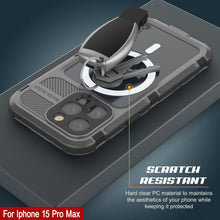 Charger l&#39;image dans la galerie, Coque étanche en aluminium de la série Metal Extreme 2.0 pour iPhone 15 Pro Max avec protecteur d&#39;écran intégré [Argent]
