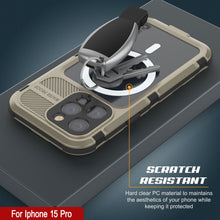Charger l&#39;image dans la galerie, Coque iPhone 15 Pro Metal Extreme 2.0 Série en Aluminium Étanche IP68 avec Protecteur d&#39;Écran Intégré [Or]
