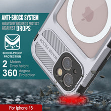 Load image into Gallery viewer, iPhone 15 Série Métal Extreme 2.0 Boîtier en Aluminium Étanche IP68 avec Protecteur d&#39;Écran Intégré [Blanc]
