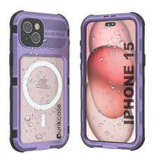 Load image into Gallery viewer, iPhone 15 Série Métal Extrême 2.0 Coque en Aluminium Étanche IP68 Avec Protecteur d&#39;Écran Intégré [Violet]
