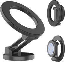 Load image into Gallery viewer, PunkCase MagnoGrip 360 | Puissant Support Téléphonique pour Voiture en Alliage d'Aluminium [Noir]
