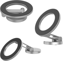 Load image into Gallery viewer, PunkCase MagnoGrip 360 | Support de téléphone pour voiture en alliage d'aluminium puissant [argent]
