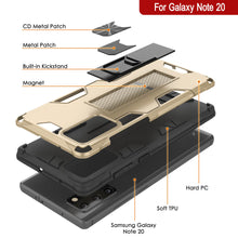 Charger l&#39;image dans la galerie, Étui Punkcase Note 20 [Série ArmorShield] Coque de protection militaire à double couche, couleur or.
