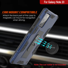 Charger l&#39;image dans la galerie, Punkcase Coque Note 20 [Série ArmorShield] Coque de protection militaire à double couche style marine-bleu.

