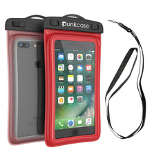 Charger l'image dans la galerie, Pochette étanche pour téléphone, PunkBag, sac flottant universel pour la plupart des téléphones portables [rouge].
