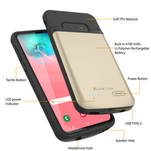 Load image into Gallery viewer, Coque de batterie PunkJuice S10e Gold - Banque d&#39;alimentation à charge rapide avec 4700mAh
