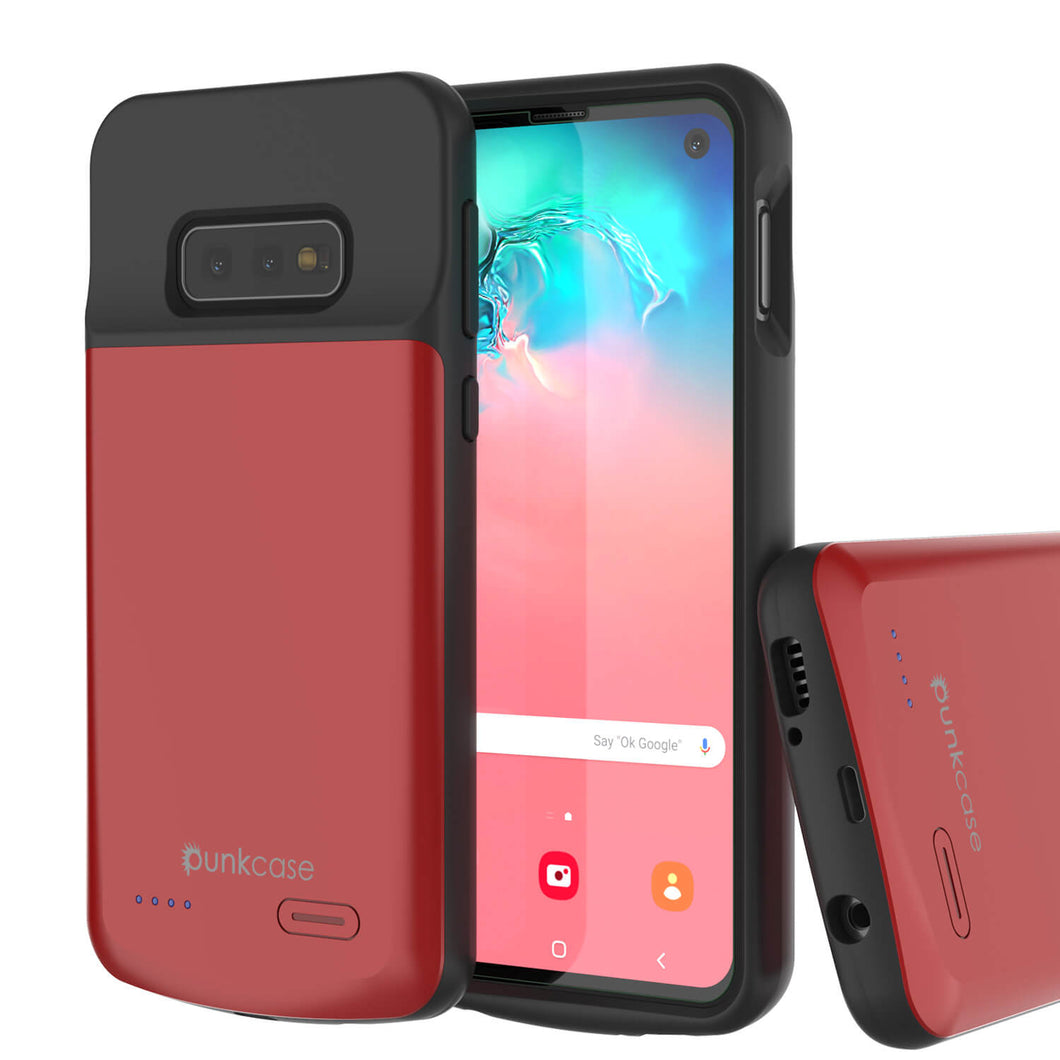 PunkJuice S10e Étui batterie rouge - Batterie de jus de puissance à recharge rapide avec 4700mAh