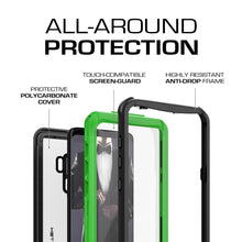 Charger l&#39;image dans la galerie, Galaxy S9+ Plus Rugged Waterproof Case | Nautical Series | [Geen] (Color in image: White)
