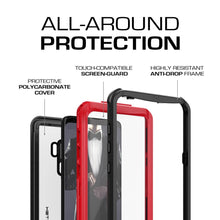 Charger l&#39;image dans la galerie, Galaxy S9+ Plus Rugged Waterproof Case | Nautical Series | [Red] 
