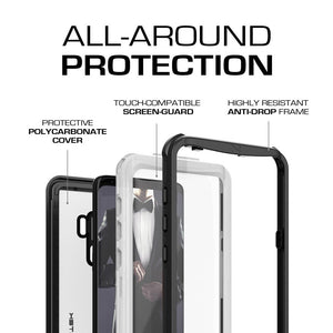 Galaxy S9+ Plus Rugged Waterproof Case | Nautical Series | [White] 